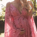 Chic Lace Maternity Dress for Expecting Moms
