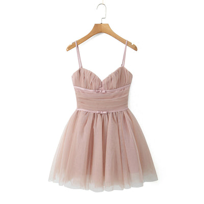 Heart-Shaped Neckline Women's Cocktail Dress with Tulle Skirt