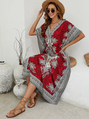 Boho Chic Summer Dress with Unique Pattern