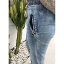 Women’s Jogging Pants with Elastic Waist & Zippered Pockets