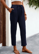Women's Chino Pants with Elastic Waistband