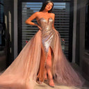 Stunning Strapless Tulle Evening Dress