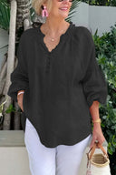 Stylish Women's Blouse with Smock Sleeves