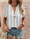 Chic Women's Short Sleeve Blouse