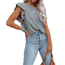 Chic Ruffle Detail Blouse for Women