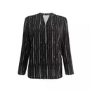 Chic Striped Shirt Dress with Trendy Zipper Detail