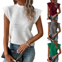 Stylish Structured Short Sleeve Blouse for Women