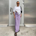Flowing High Cut Maxi Skirt for Women