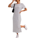 Chic Women's Striped Midi Dress