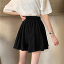 Elastic Waistband Drawstring Women's Skirt