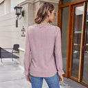 Floral V-Neck Blouse for Women