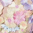 Floral Dress with 3D Flower Embellishments