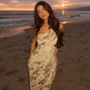 Chic Long Sheath Dress with Stylish Spaghetti Straps