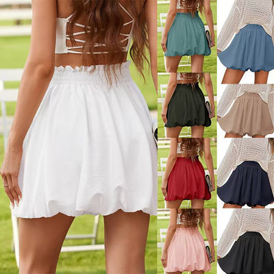 Flowy Midi Skirt with Stretchy Waistband