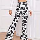 Trendy Animal Print Flared Leggings for Women