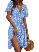 Floral Patterned Women's Summer Dress