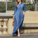 Chic Women's Shirt Dress with Pockets
