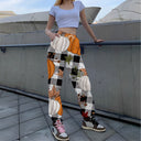 Autumn-Inspired Women's Printed Trousers