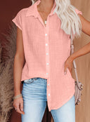 Airy Short Sleeve Blouse in Premium Fabric