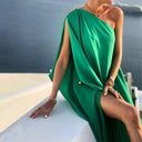 Chic Asymmetrical Beach Dress with Stylish Details