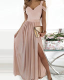 Chic Off-Shoulder Gradient Maxi Dress for Women