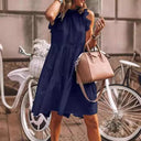 Women's Ruffled Strap Dress with Stunning Design