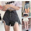 Trendy Destroyed Women's Jean Shorts