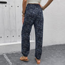 Chic Women's Harem Pants with Elastic Waist and Side Pockets