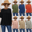Chic Women's Ruffle Tunic with Relaxed Fit