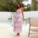 Chic Ruffle Detail Maxi Dress for Women
