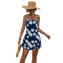 Floral Accented Women's Swing Dress