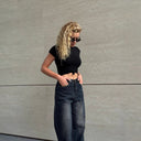 High-Waisted Loose Fit Women's Jeans