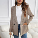 Chic Check Pattern Women's Blazer