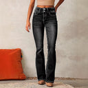 High-Waisted Bootcut Jeans for Women – Modern Wash Style