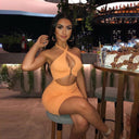 Chic Women's Cut-Out Halter Neck Dress