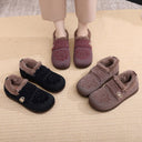 Cozy Women's Slippers with Decorative Buckle