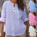 Chic Women's Blouse with Button Placket