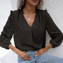 Chic Women's Blouse with Unique Sleeve Design