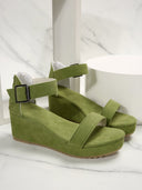 Adjustable Women's Wedge Sandals with Non-Slip Sole