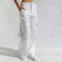 Wide-Leg Cargo Trousers with Ample Pockets