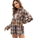 Chic Women's Checkered Blouse for Every Occasion