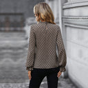 Chic Women's Blouse with Tie Belt and Long Sleeves