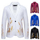 Artistic Floral Pattern Women's Blazer
