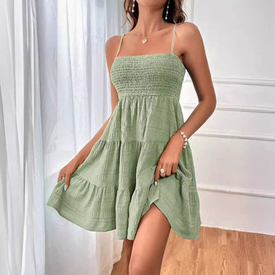 Women's Summer Dress with Spaghetti Straps and Breezy Design