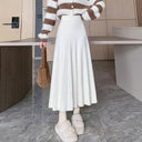 Chic High-Waisted Pleated Maxi Skirt for Women