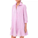 Chic Women's Shirt Dress with Flowy Hem