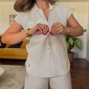 Chic Linen Blouse for Women