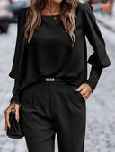 Chic Puff Sleeve Women's Blouse