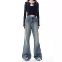 Modern High-Waist Flared Jeans for Women