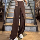 Chic Wide-Leg Palazzo Pants with Asymmetrical Design